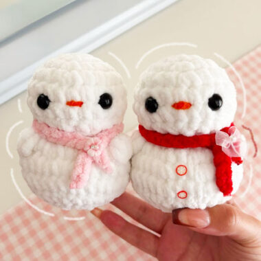 Beginner Snowman for Christmas Amigurumi Pattern (1)