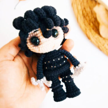 Edward Scissorhands Crochet Doll PDF Free Pattern (1)