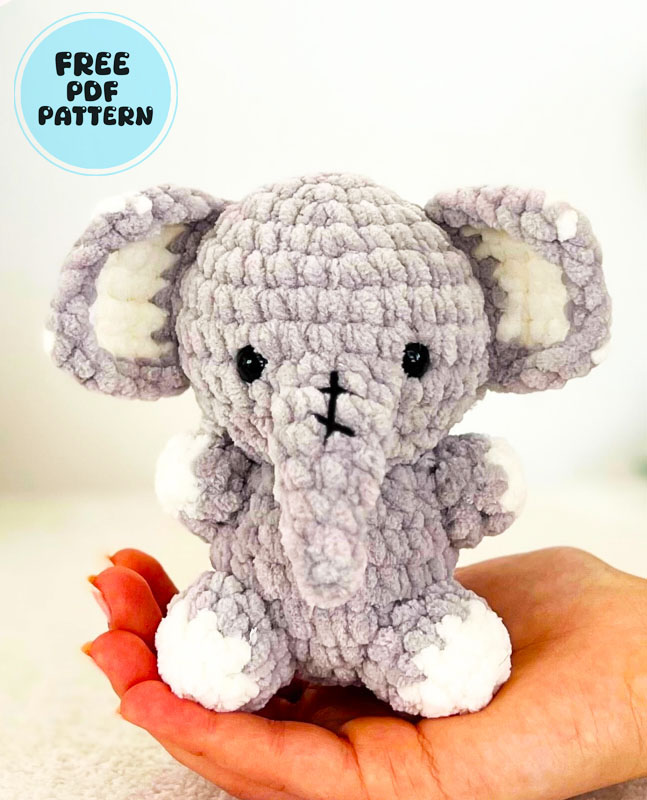 Baby Elephant Enola Amigurumi Free PDF pattern