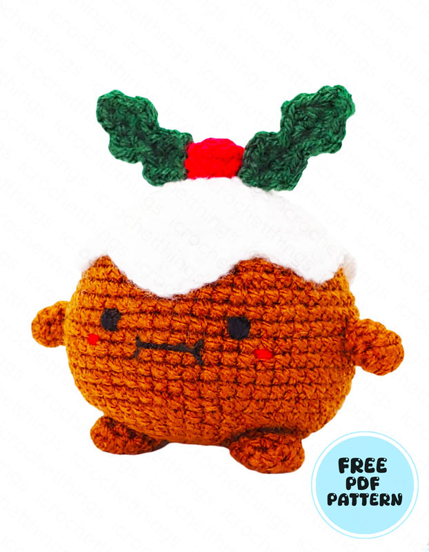 Christmas Pudding Amigurumi Toy Free PDF Pattern