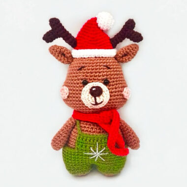 Christmas Reindeer Rusher Amigurumi PDF Pattern (2)