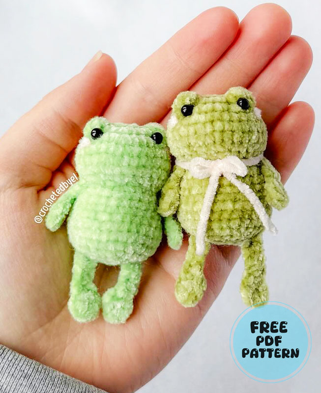 Crochet Green Fribbit Frog PDF Free Pattern