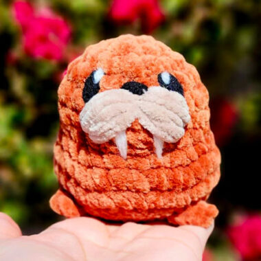 Crochet Plush Walrus Keychain PDF Free Pattern (1)