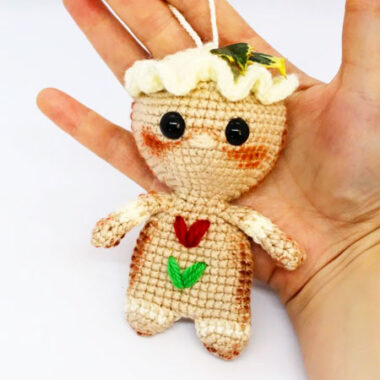 Crochet Ragdoll Gingerbread Man PDF Free Pattern (1)