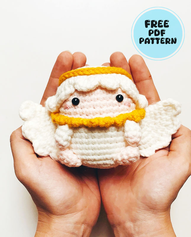 Cute Crochet Angel Doll Christmas Ornament Free Pattern 2