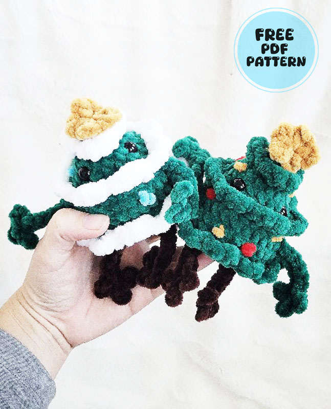 Leggy Christmas Tree Crochet Ornament PDF Pattern
