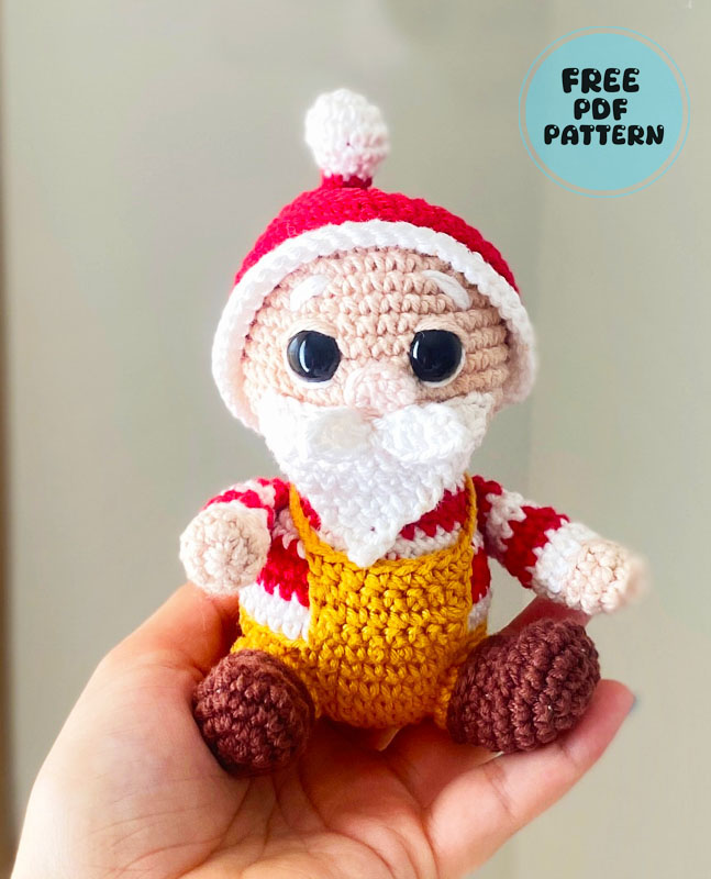Mr. Noelito Crochet Doll for Christmas Free PDF Pattern