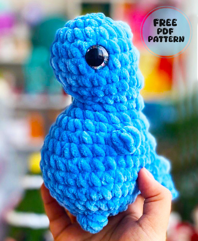 Plush Baby Dinosaur Crochet Free PDF Pattern 1