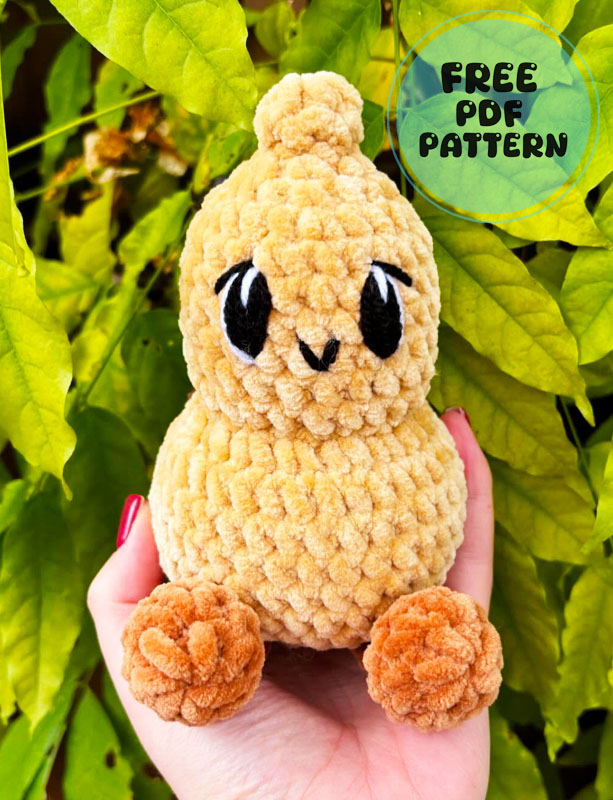 Plush Jellycat Peanut Crochet PDF Pattern 2