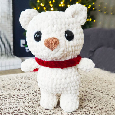 Plush Snowball Bear Amigurumi PDF Free Pattern (2)