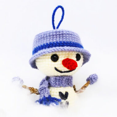 Snowman WoodArm with Hat Crochet Pattern (1)
