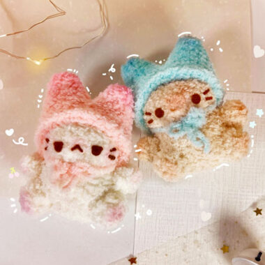 Yumi the Cat Crochet Keychain Free PDF Pattern (2)