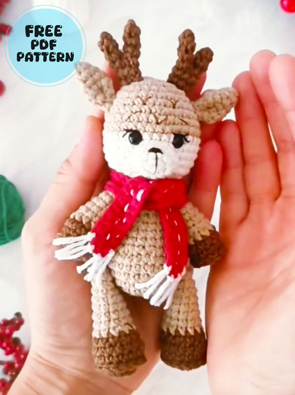 Amigurumi Deer Jossy for Christmas PDF Free Pattern