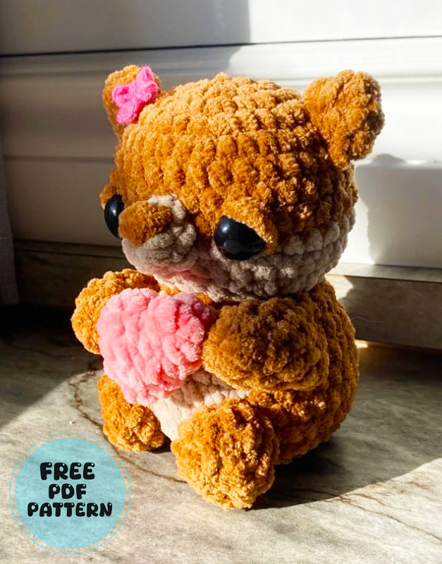 Baby Otter for Valentine Amigurumi PDF Pattern (2)