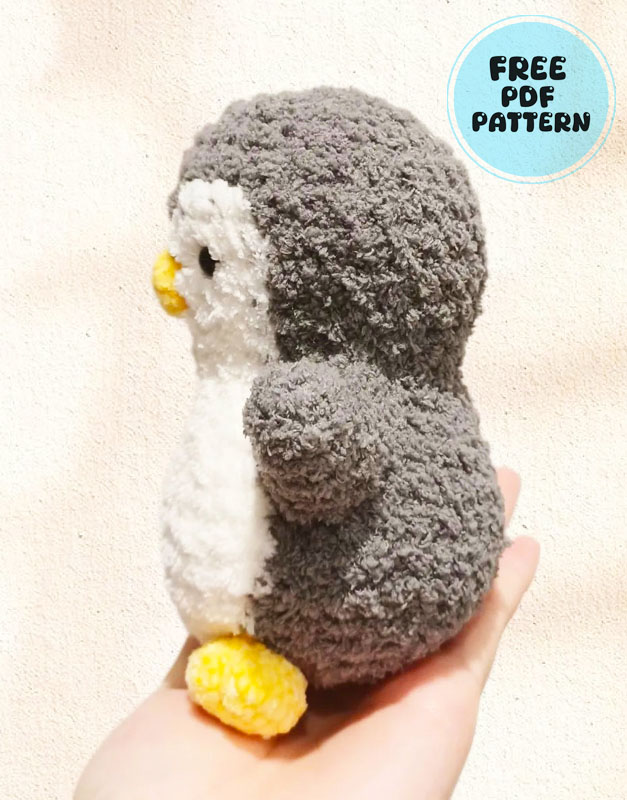 Little Penguin Fluffy Snow Crochet PDF Free Pattern 2