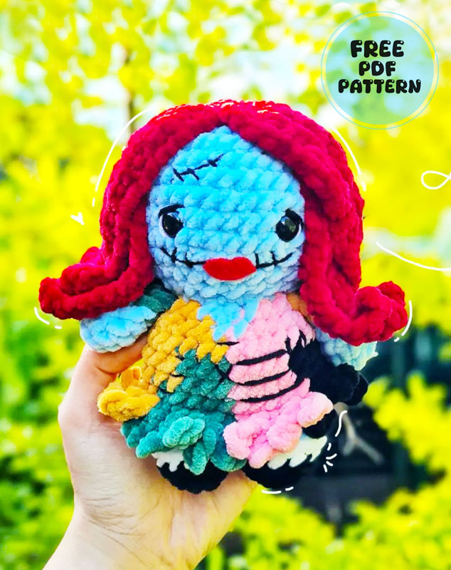 Sally Crochet Doll for Halloween PDF Free Pattern