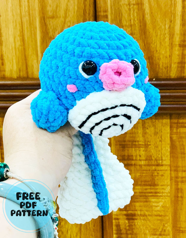 Amigurumi Poliwag Pokemon Crochet PDF Pattern