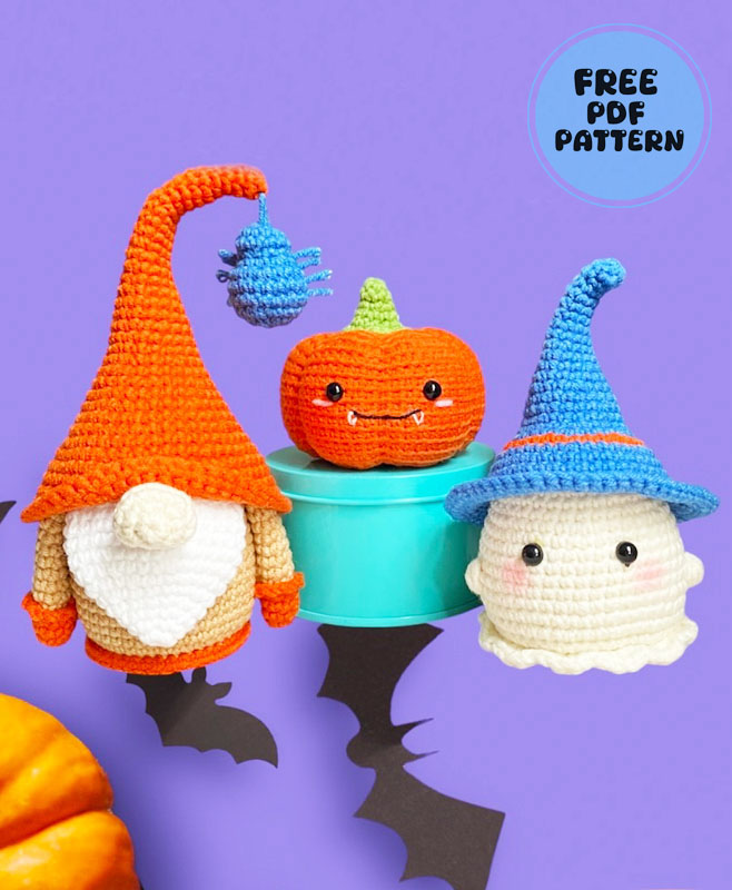 Cute Crochet Halloween Pumpkin Free PDF Pattern