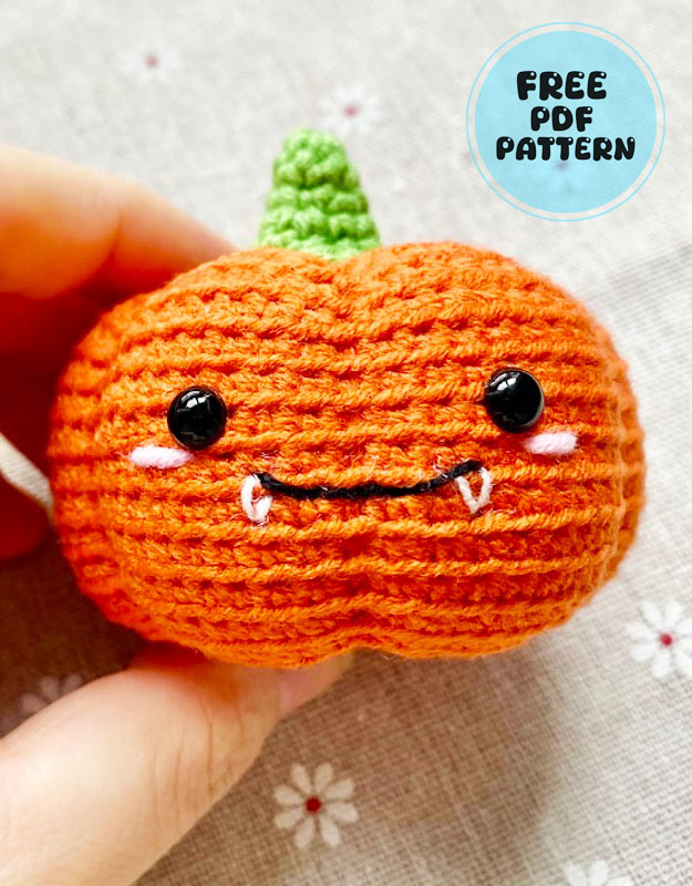 Cute Crochet Halloween Pumpkin Free PDF Pattern