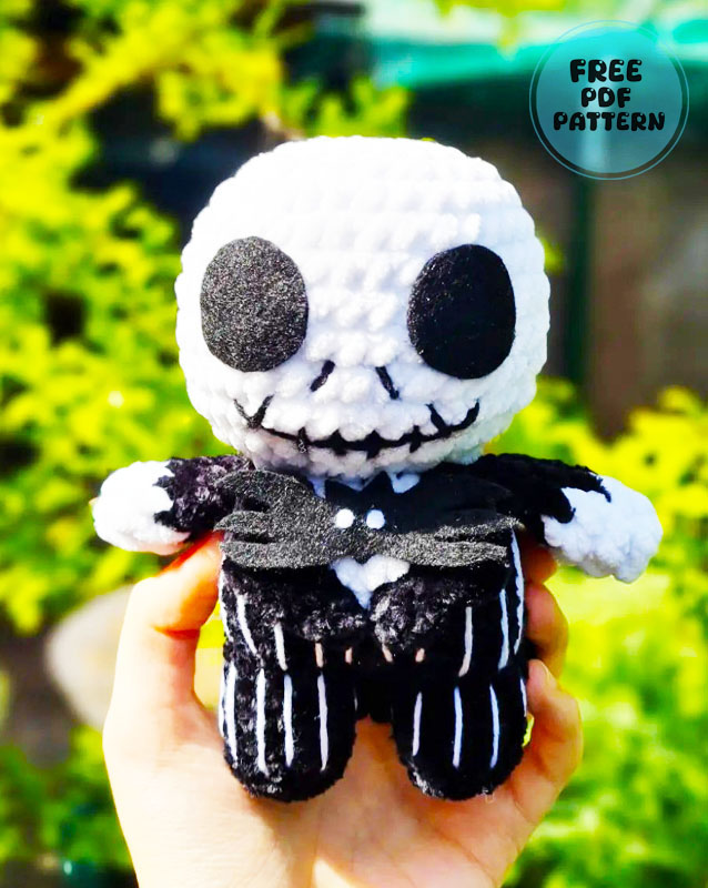 Jack Skellington Halloween Doll Crochet Pattern