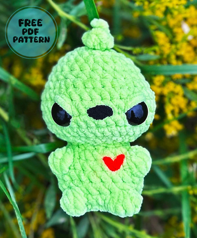 Meanie Greenie Halloween Doll PDF Free Pattern