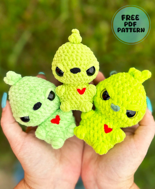 Meanie Greenie Halloween Doll PDF Free Pattern 2