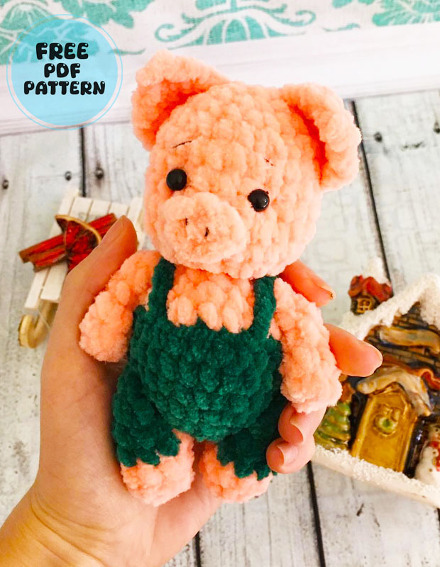 Mini Plush Piggy Free PDF Amigurumi Pattern 2