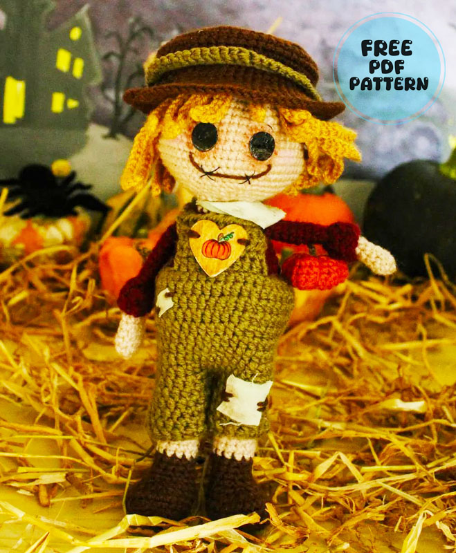 Scarecrow Doll for Halloween PDF Amigurumi Pattern 2