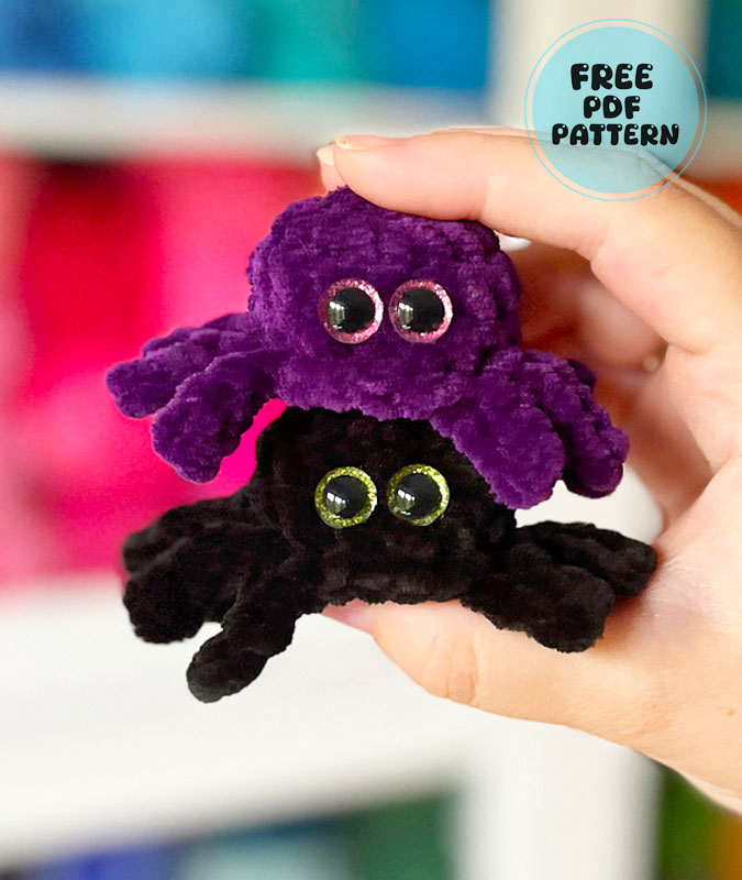 Squishy Baby Spider for Halloween Crochet Pattern