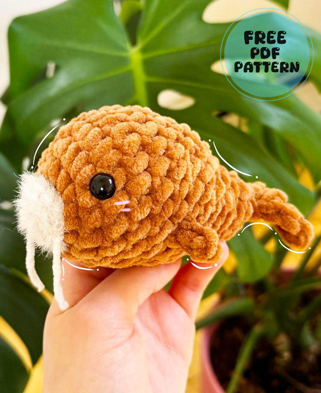 Plush Walrus Amigurumi Free PDF Pattern (2)