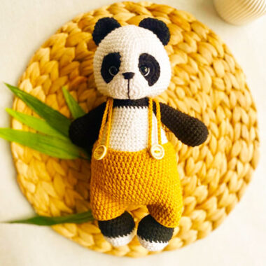 Ron the Panda in Pants Amigurumi Free Pattern (2)