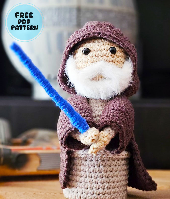 Obi-Wan Kenobi Star Wars Crochet Doll Step by Step (2)