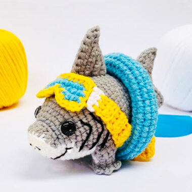 Shark with Swimming Costume Crochet PDF Pattern (1)