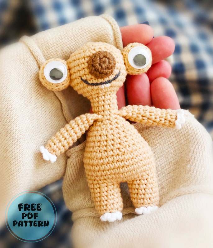 Sid Ice Age Crochet PDF Free Pattern (1)
