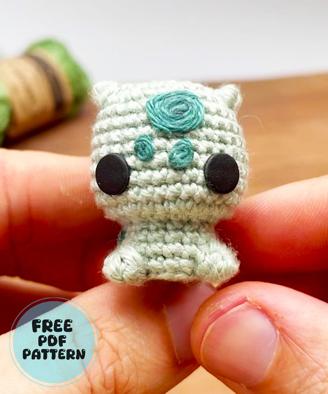 Little Bulbasaur Crochet Pattern Step by Step (2)