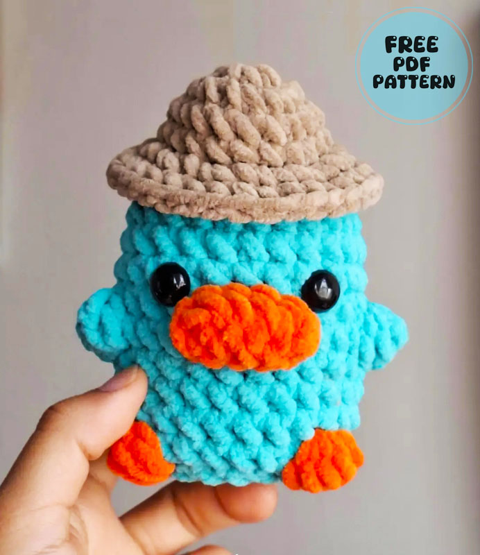 Perry the Platypus Amigurumi Free PDF Pattern (1)